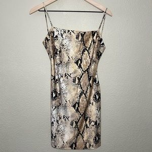 Lovely Day Snakeskin Design Dress